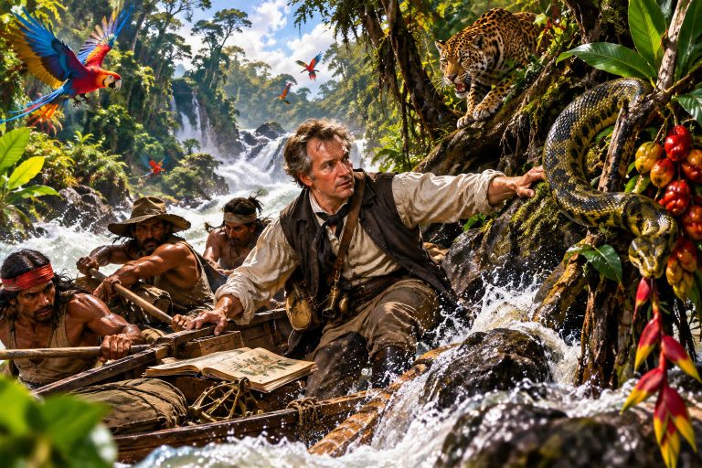 Alexander von Humboldt am Amazonas quer