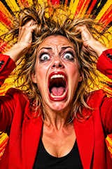 hysterische Frau