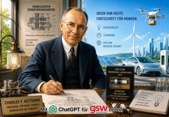 Charles Franklin Kettering im Labor