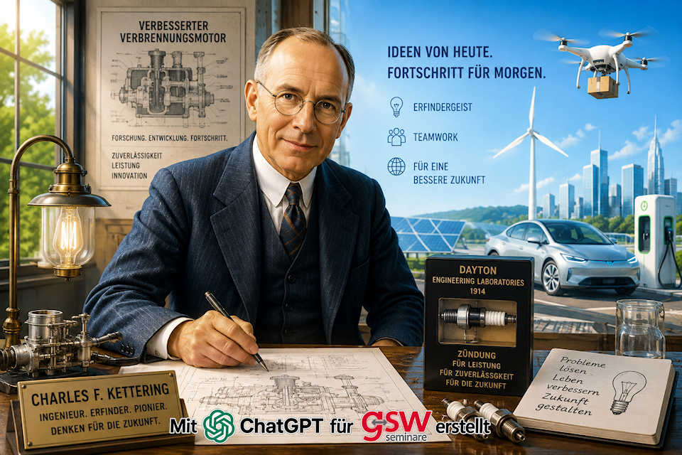 Charles Franklin Kettering im Labor