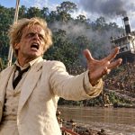 Klaus Kinski schreiend im Urwald