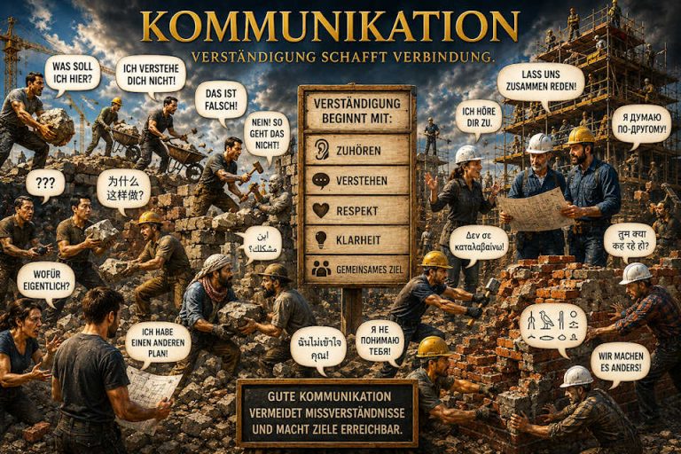 Kommunikation auf der Baustelle