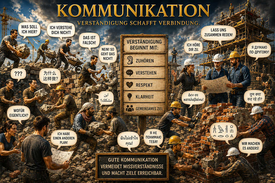 Kommunikation auf der Baustelle