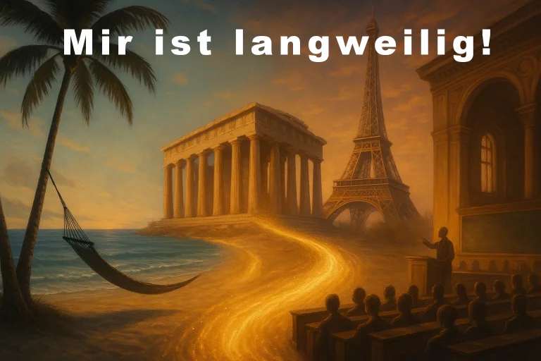 zurück in Europa, zu viel Sonne ist ungesund!