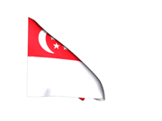 Singapur animierte Flagge